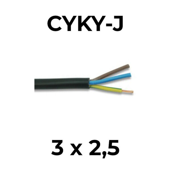 Kabel 3x2,5 CYKY-J 100m balení